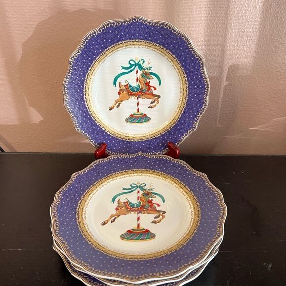 Robert Stanley home collection set of 4 salad plates - Picture 8 of 11